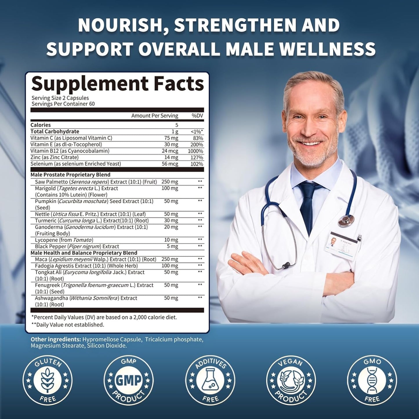 Prostate Health Support 18-in-1 – Saw Palmetto, Pumpkin Seed & Nettle for Men | InnerVital