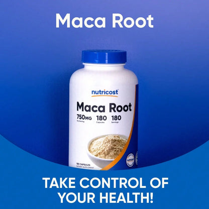 Maca Root 750mg Capsules – Herbal Energy & Vitality Support | InnerVital