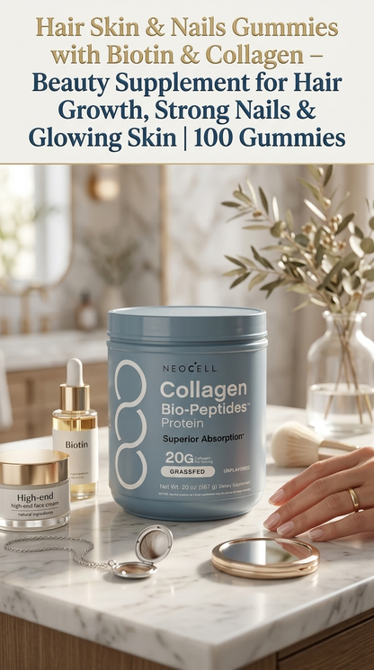 NeoCell Collagen Peptides Powder 20oz – Supports Hair, Skin, Nails, Joints & Healthy Aging